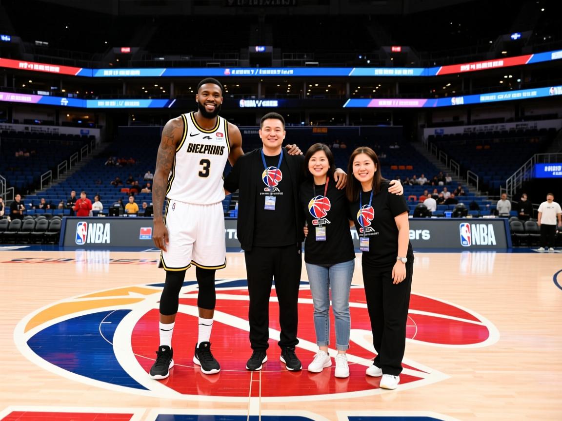 著名篮球明星与球迷合影留念  第2张